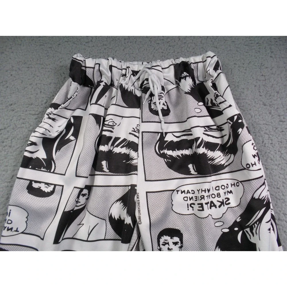 Trasher Magazine Pants Youth XXL 21x26‎ White Elastic Waist All Over Print